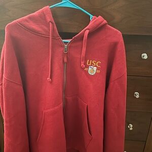 Gear For Sports Red Full-Zip Sweatshirt